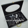 24pcs stainless steel cutlery set with wood case